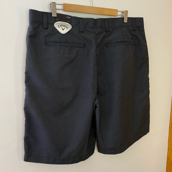 NWT Men’s Callaway 11” Plaid Golf Shorts Waist 40 - Picture 1 of 7